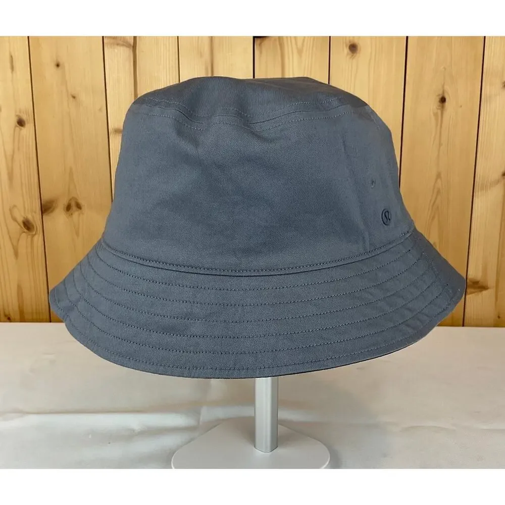 Lululemon Women's Reversible Bucket Hat S/M Black Gray Lightweight Sun Hat